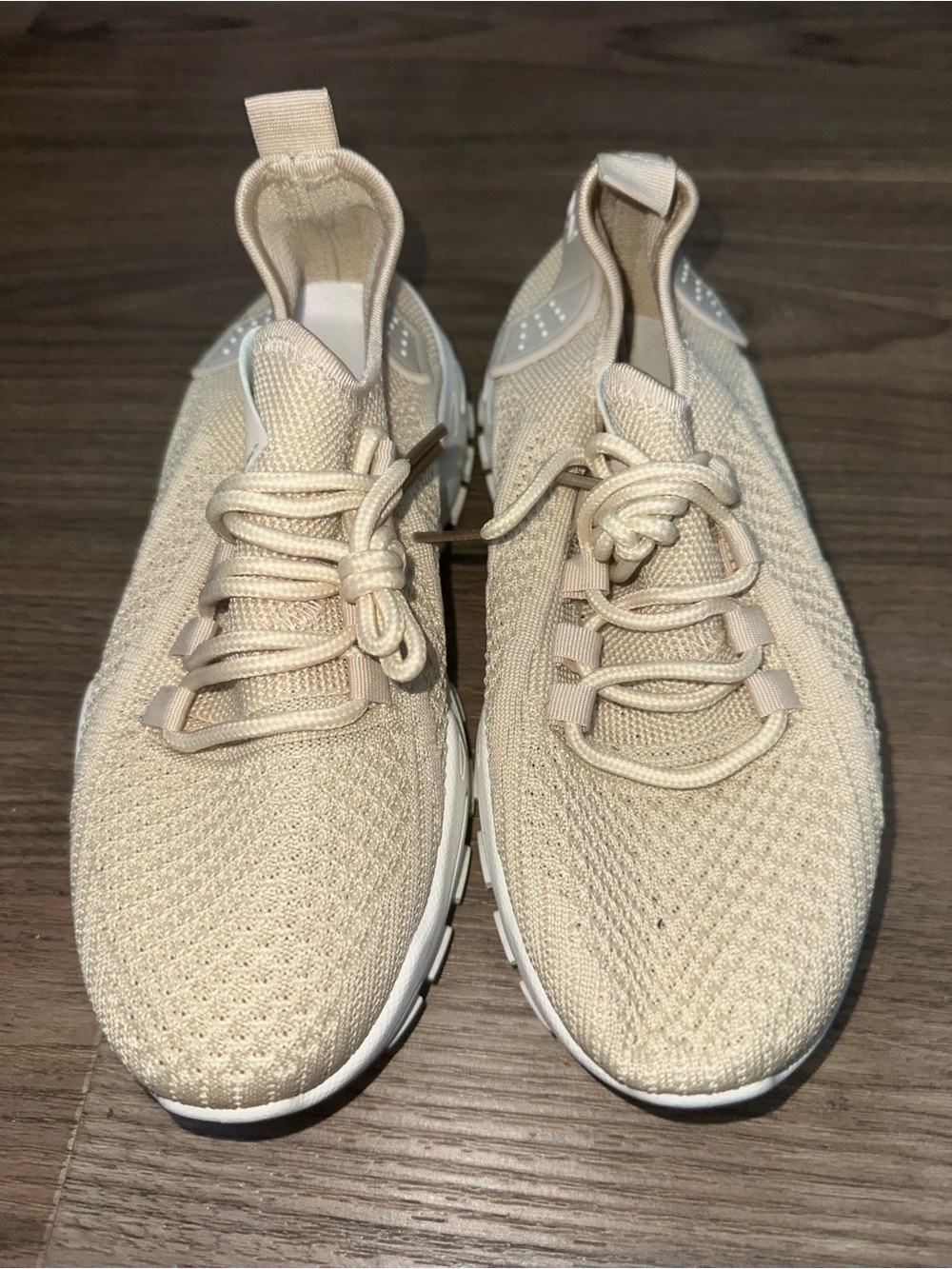 Women’s Lightweight Knit Sneakers - Cream 6